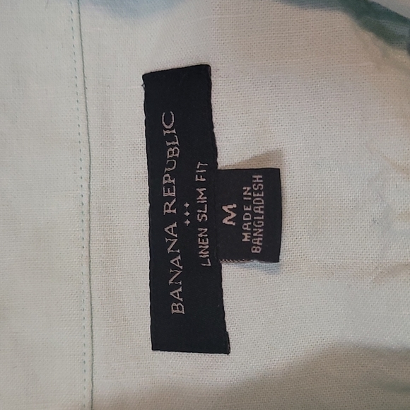 Banana Republic Linen Short Sleeve Button Down - Picture 3 of 5